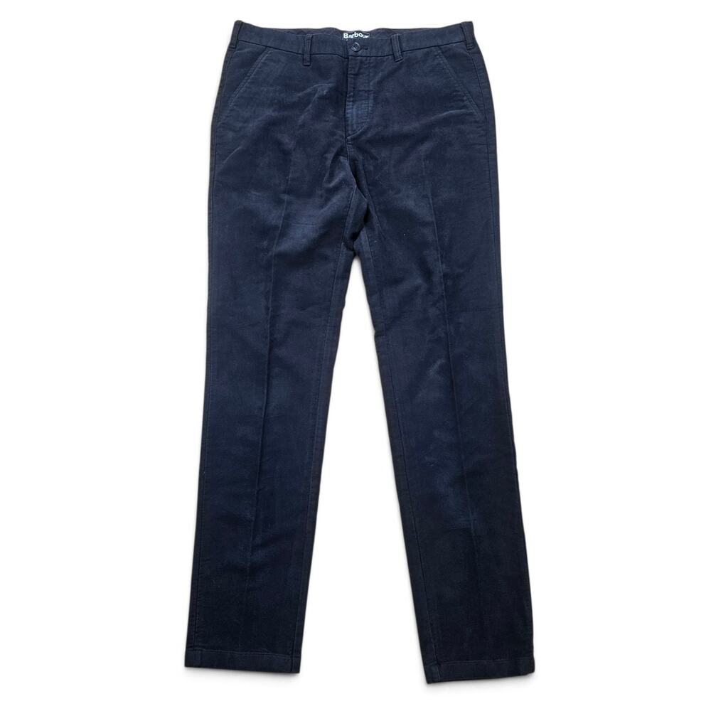 BARBOUR Trousers Men's 34x34 Navy Straight Leg Regular Fit British Country Pants